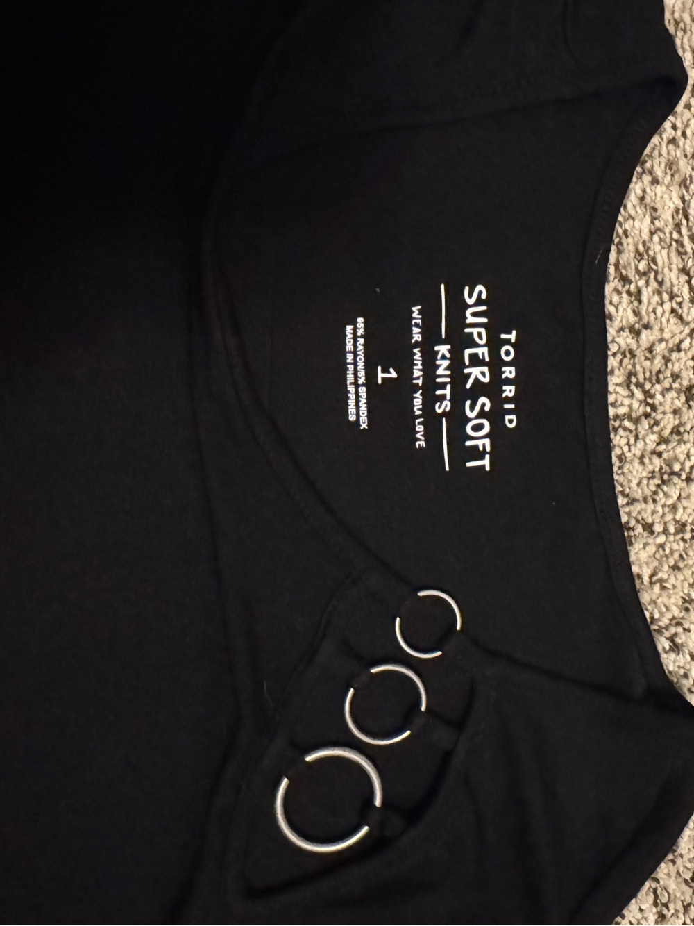 NWT Torrid Long sleeve back top - Picture 2 of 2